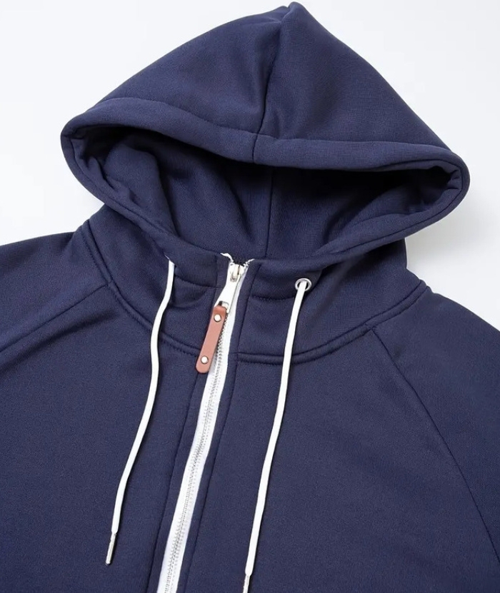 ZITY Men's Color Block with Pocket Zip Up Outdoor Hoodie-DUMFH04909|Zitysports