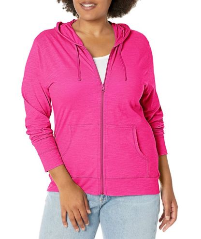 ZITY Women's Light Weight Long Sleeve Full Zipper Casual Hoodie-DUWHD04912|Zitysports