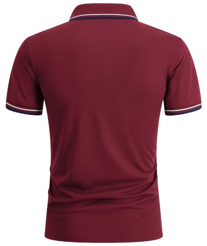 ZITY Men's Button Up Dri Fit Golf Polo Shirt-CFMPO00134