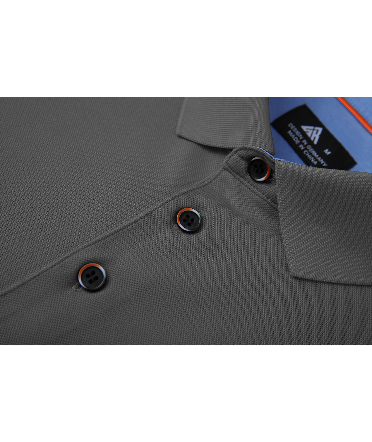 ZITY Men's Button Up Dri Fit Long Sleeve Polo Shirt-CFMPO00095