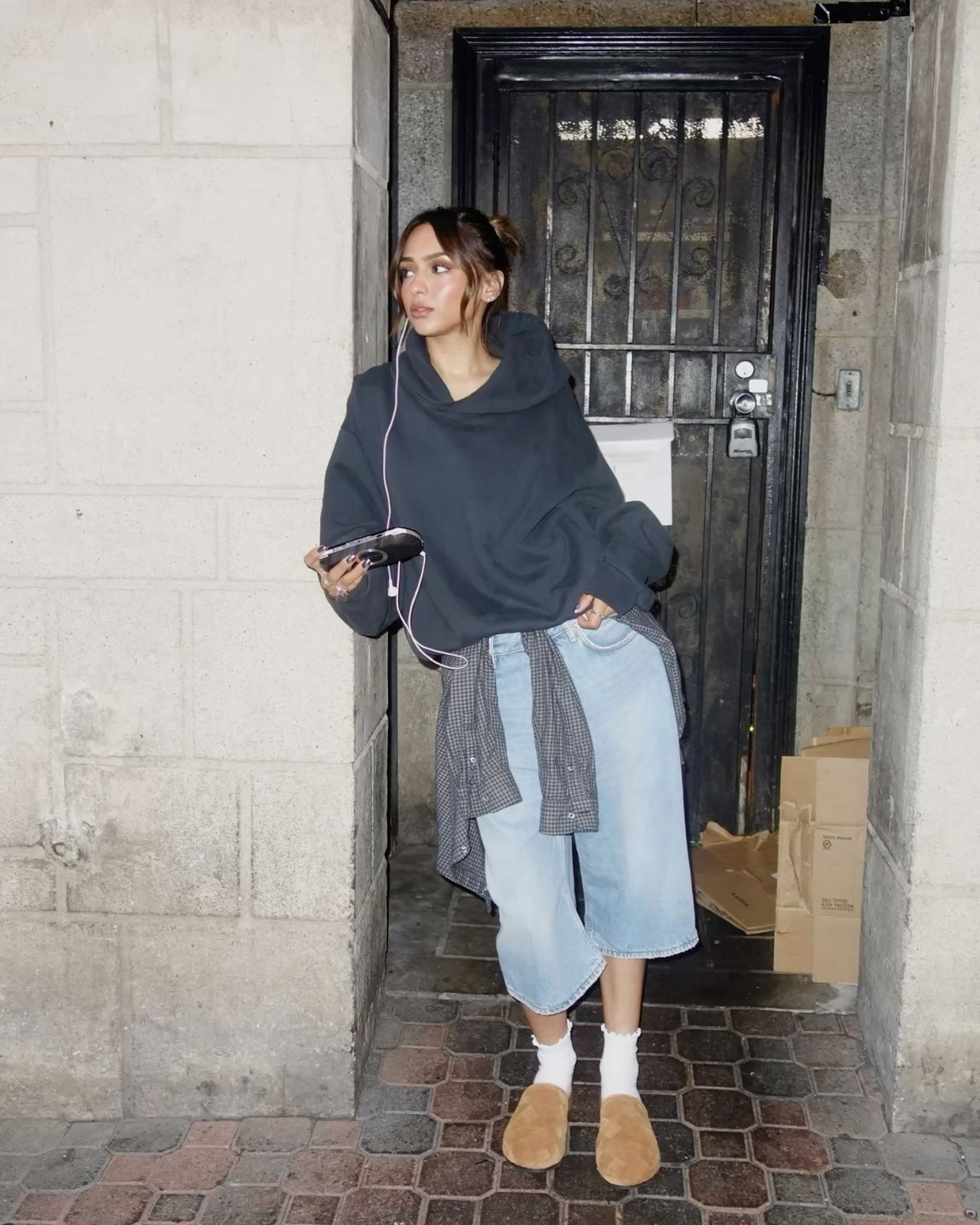 oversized solid hoodie 