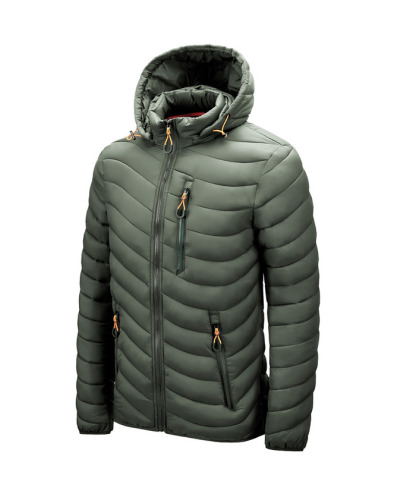 ZITY Men's Stand Collar Hooded Lightweight Puffer Jacket-22913 | Zitysports