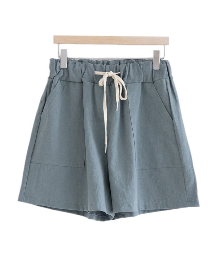 ZITY Women's Elegant Leisure Plus Size Summer Elastic Wide Leg Shorts