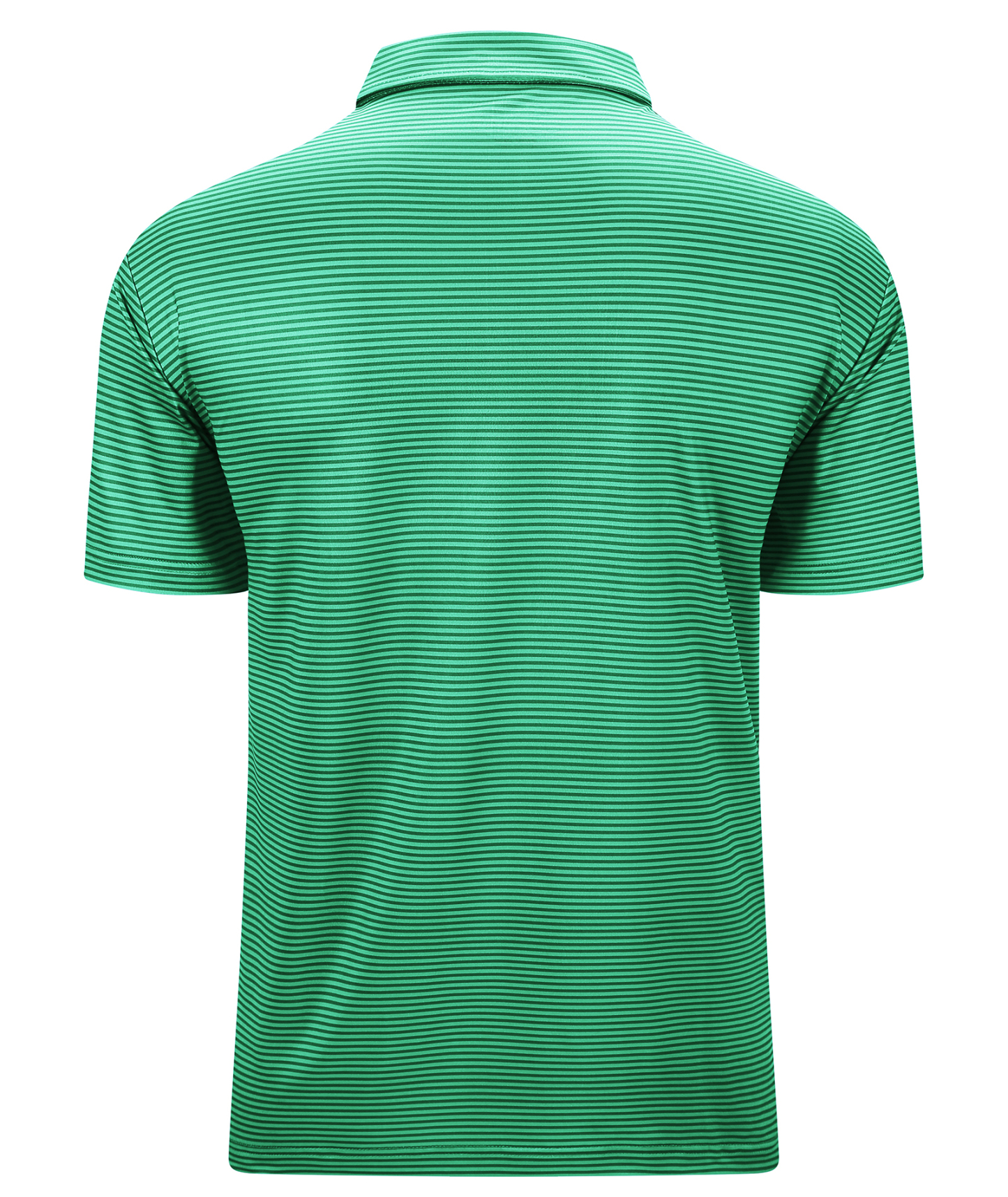 ZITY Men's Button Up Dri Fit Strip Polo Shirt-TUMPO00062