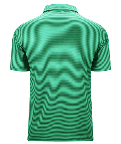 ZITY Men's Button Up Dri Fit Strip Polo Shirt-TUMPO00062