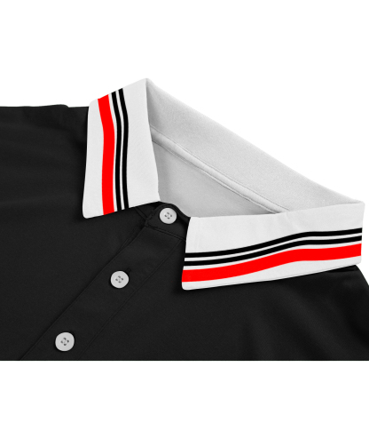ZITY Men's Button Up Dri Fit Summer Polo Shirt-APOH700041