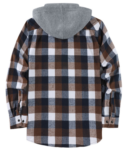 ZITY Men's Button Up Plaid Flannel Shirt-ZPK006183 | Zitysports