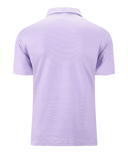 ZITY Men's Button Up Dri Fit Strip Polo Shirt-TUMPO00062