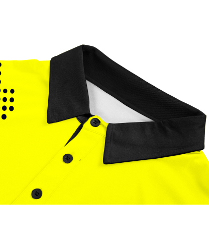 ZITY Men's Button Up Slim Fit Printed Polo Shirt-APOH700039