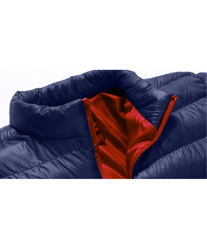 ZITY Men's Full Zipper Long Sleeve Sports Puffer Jacket- DUMCO05567