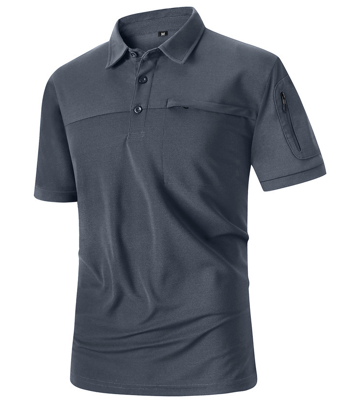 ZITY Men's Slim Fit Side Pocket Polo Shirt-APOH700020