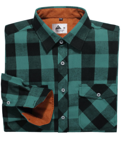 ZITY Men's Plaid Button Up Shirt with Flap Pocket Spring Fall Top-ZPK006565 | Zitysports