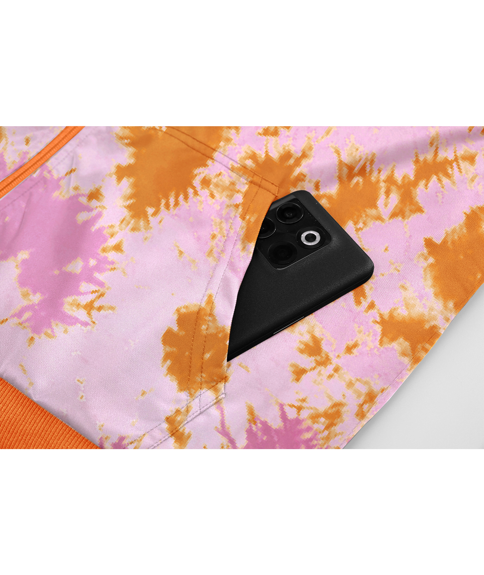 ZITY Women's Tie Dye Full Zipper Fleece Hoodie-CUWFH01516