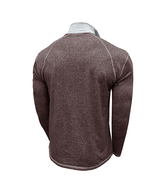 ZITY Men's Cotton Blend Zipper Stand Collar Long Sleeve Sweatshirt -DUMHD04652 | Zitysports
