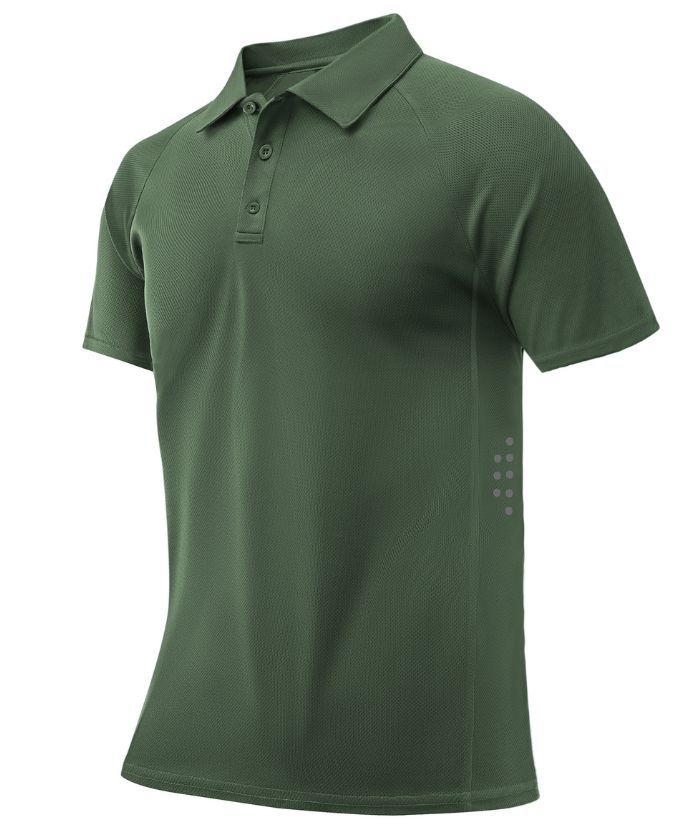 ZITY Men's Button Up Slim Fit Golf Polo Shirt-CUMPO05193