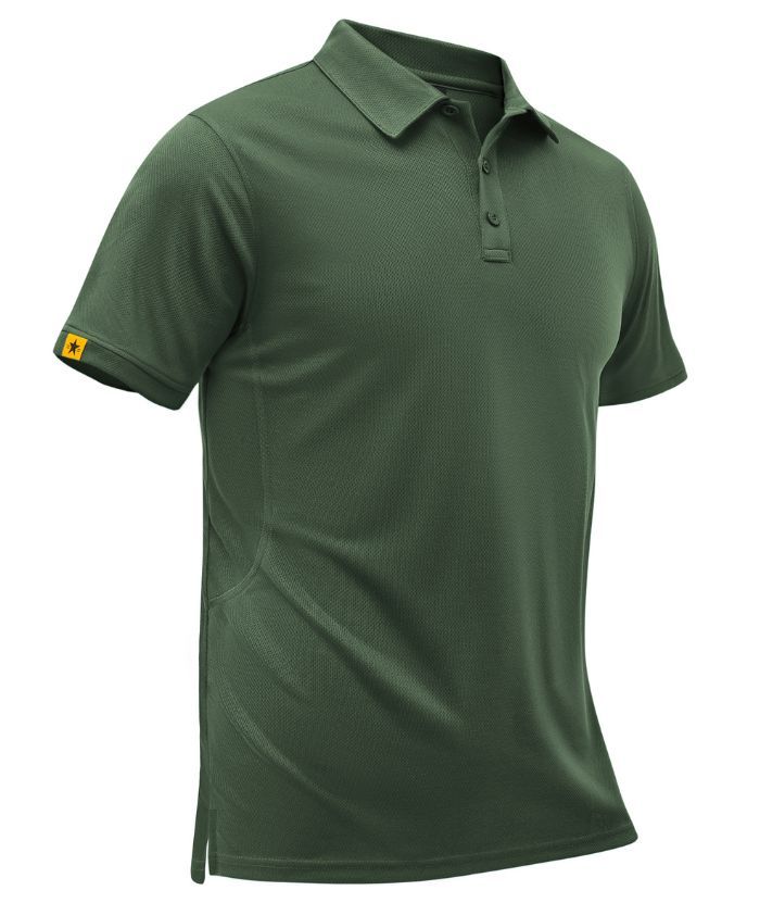 ZITY Men's Button Up Slim Fit Polo Shirt-CUMPO05192