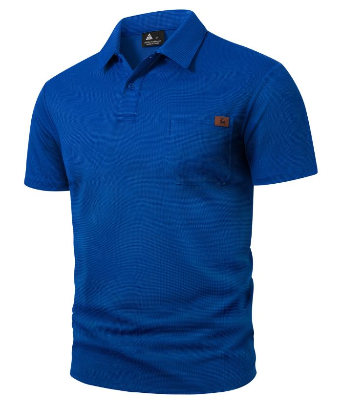 ZITY Men's Chest Pocket Dri Fit Polo Shirt-CUMPO05759