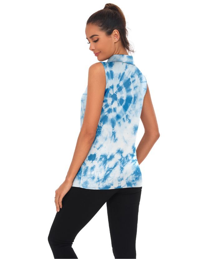 ZITY Women's Sleeveless Golf Polo Shirt-CUWBP02217