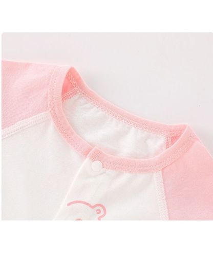 ZITY Kid's Summer Cotton Pink Jumpsuit-ZPK003720