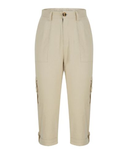ZITY Women's Solid Color Multi Pocket Three Quarter Pant-DUWCS06170