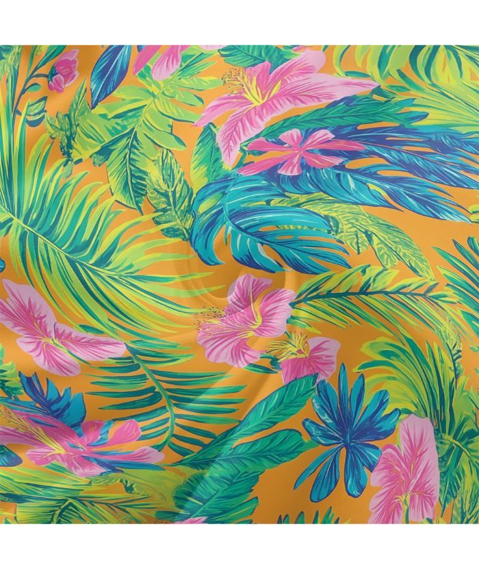 ZITY Tropical Floral Print Hawaiian Shirt