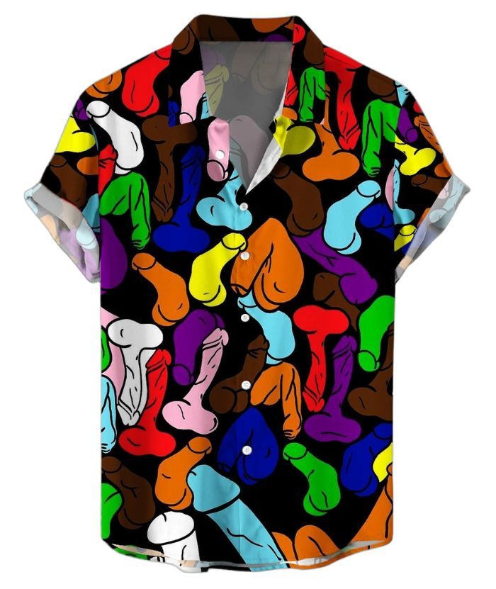 ZITY Men's Large Size Stretch Printed Shirt