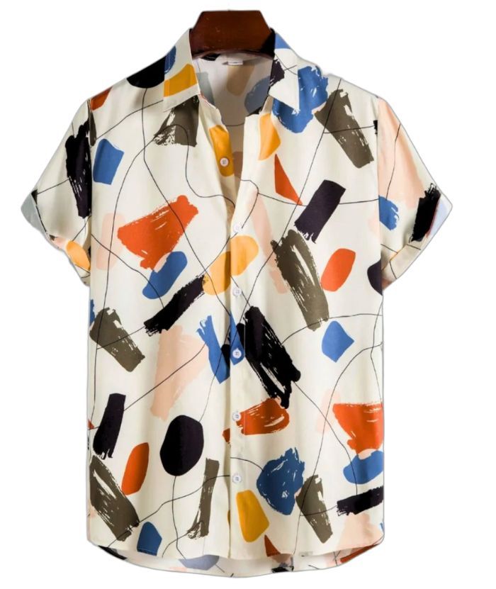 ZITY Men's Floral Print Casual Shirt