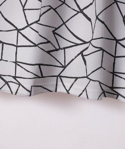 ZITY Men's Abstract Line Pattern Casual Golf Shirt 