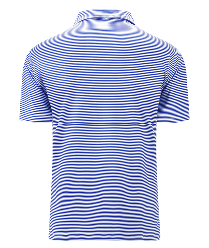 ZITY Men's Button Up Dri Fit Strip Polo Shirt-TUMPO00062