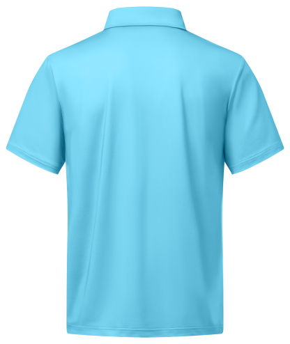 ZITY Men's Button Up Dri Fit Print Polo Shirt-CUMPO02480