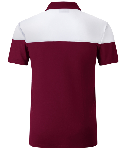 ZITY Men's Button Up Color Block Slim Fit Polo Shirt-CFMPO00104