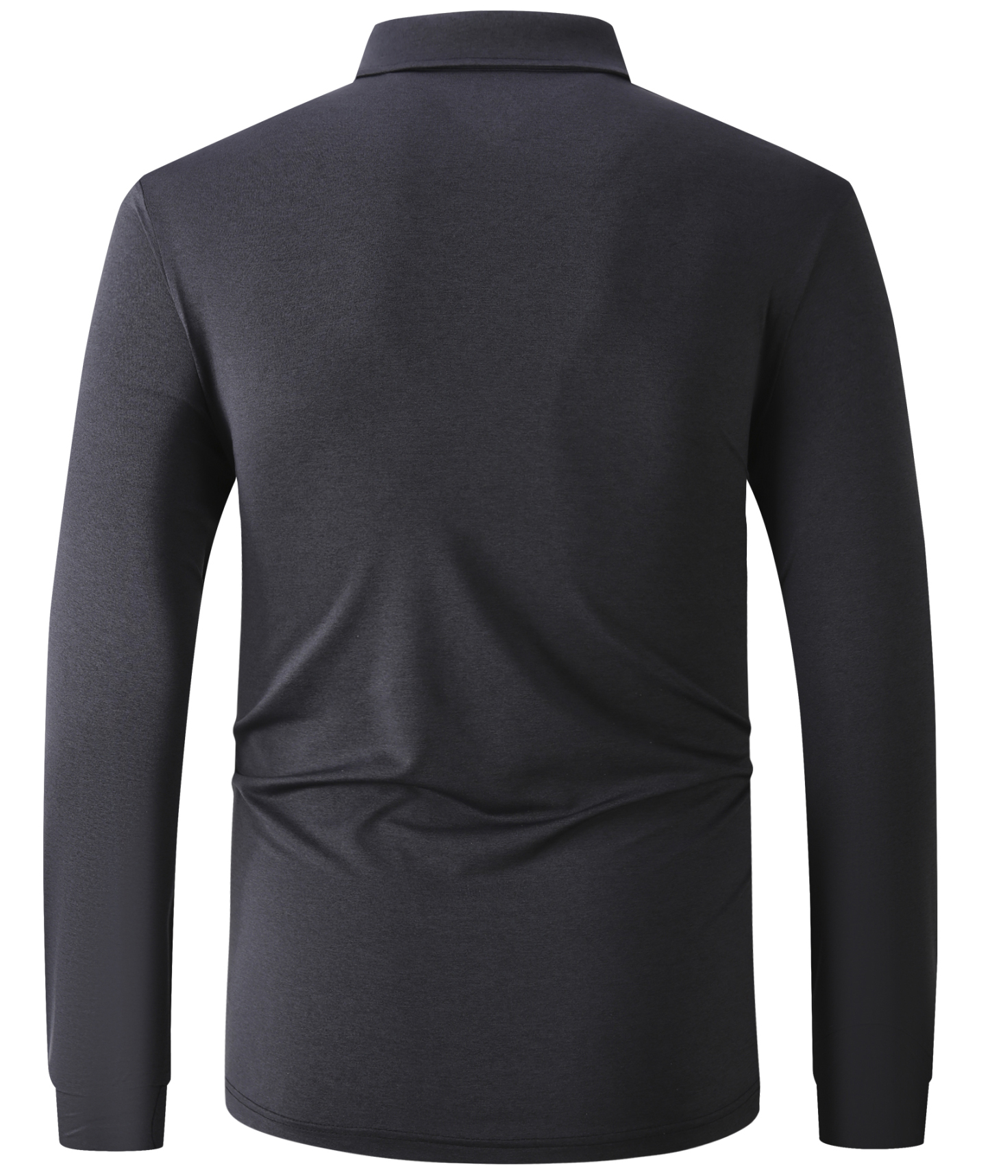 ZITY Men's Long Sleeve Moisture Wicking Polo Shirt-CFMLP00007