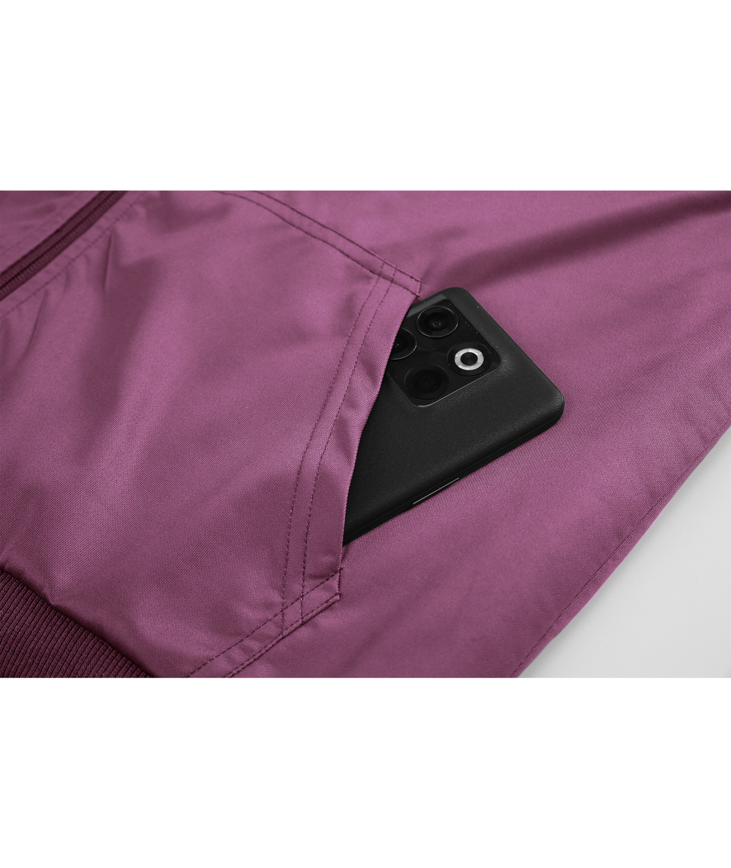 ZITY Women's Full Zipper Geometric Pattern Print Fleece Hoodie-CUWFH01396