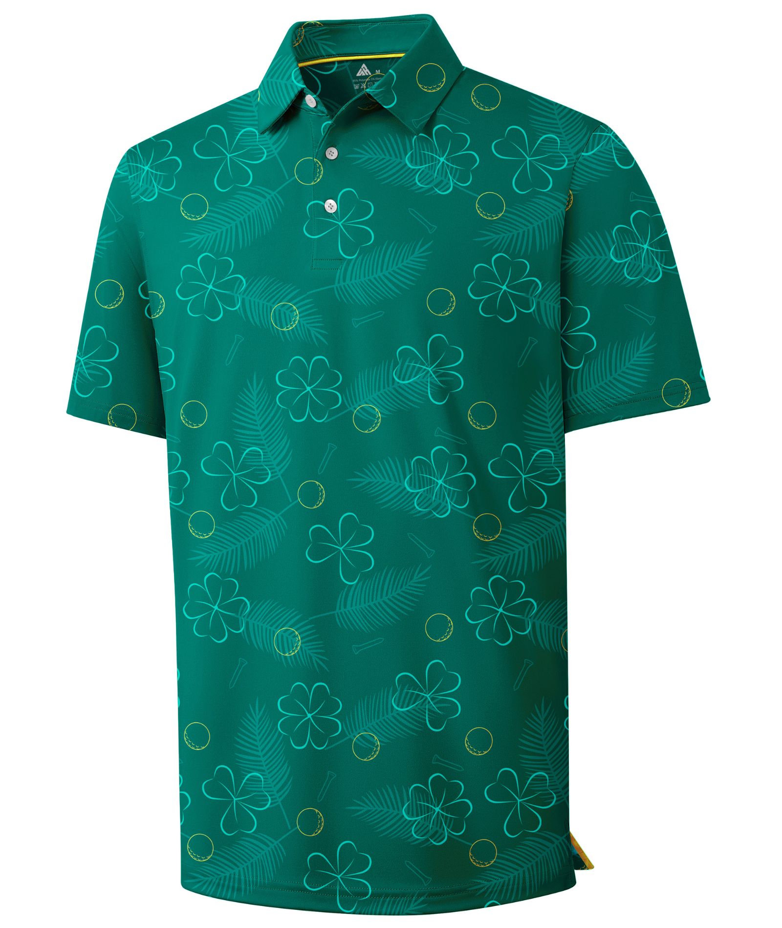 ZITY Men’s Paint Splatter Regular Fit Short Sleeve Polo Shirt Casual Summer Top-CUMPO06186