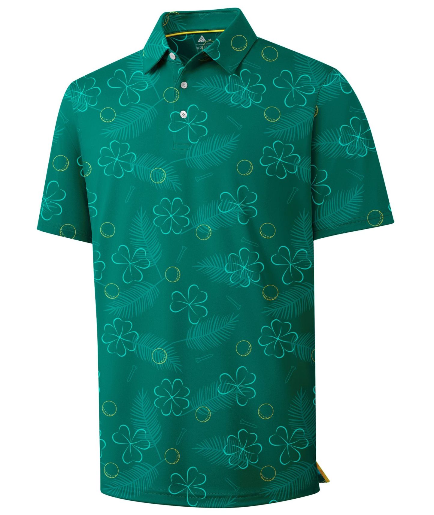 ZITY Men’s Paint Splatter Regular Fit Short Sleeve Polo Shirt Casual Summer Top-CUMPO06186