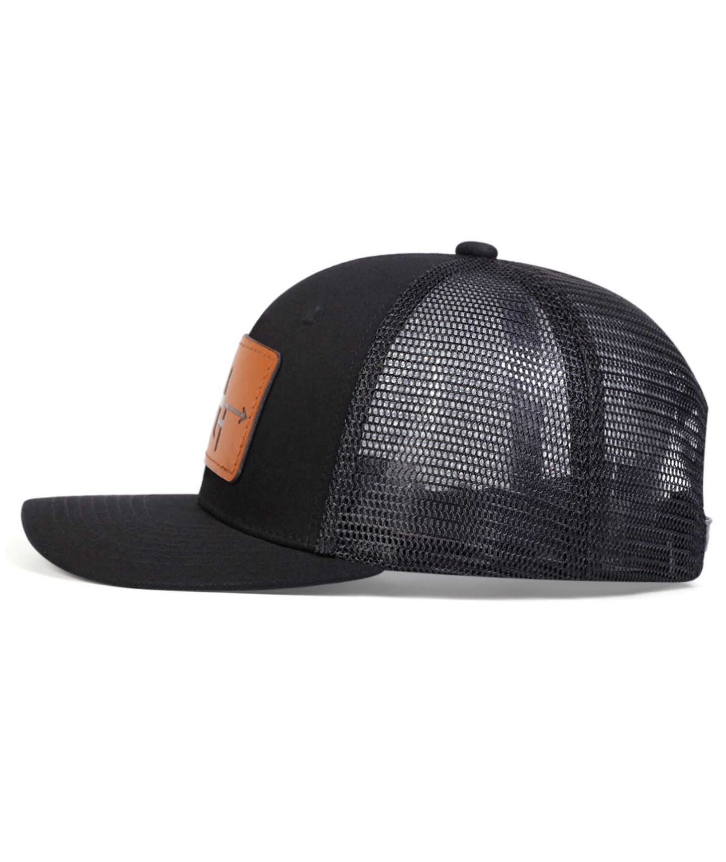 ZITY Mens Arrow Patch Adjustable Mesh Trucker Hat Casual Outdoor Streetwear Cap