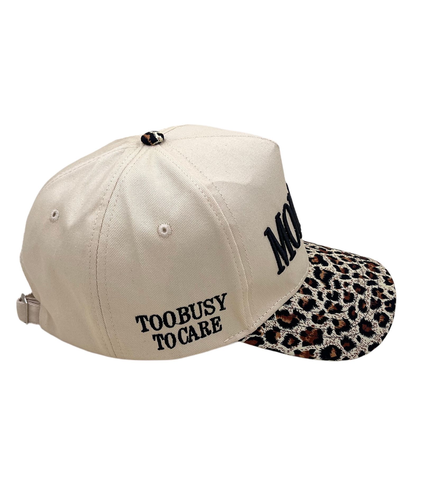 ZITY Womens MOMMIN Embroidered Leopard Print Baseball Caps Adjustable Trucker Hats