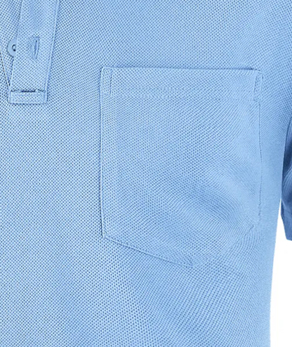 ZITY Men's Solid Color Fast Dry Neck Air Force with Pocket Polo Shirt-ZPK008914 | Zitysports