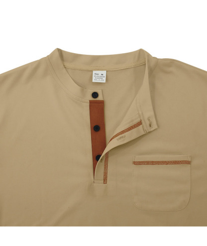 ZITY Men's Quick Dry Long Sleeve Henley Shirt-DUMFH04833 | Zitysports