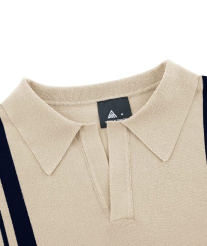 ZITY Men's Knit Polo Shirt Vintage Summer Casual Shirt Pullover-RV57F74625705|Zitysports