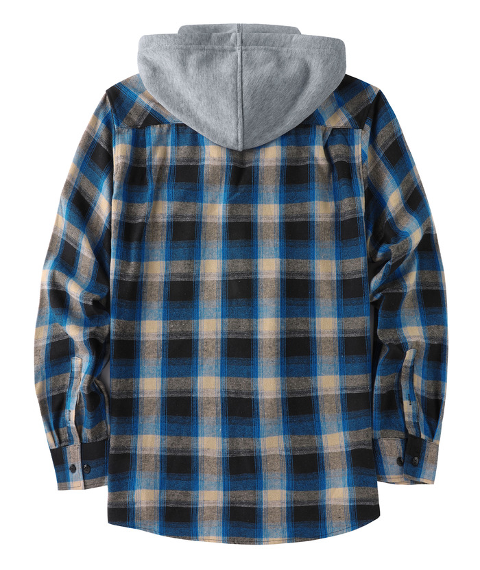 ZITY Men's Button Up Plaid Flannel Shirt-ZPK006183 | Zitysports