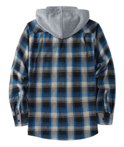 ZITY Men's Button Up Plaid Flannel Shirt-ZPK006183 | Zitysports