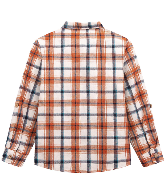 ZITY Men's Long Sleeve Casual Button Down Plaid Flannel Shirt-ZPK005339 | Zitysports