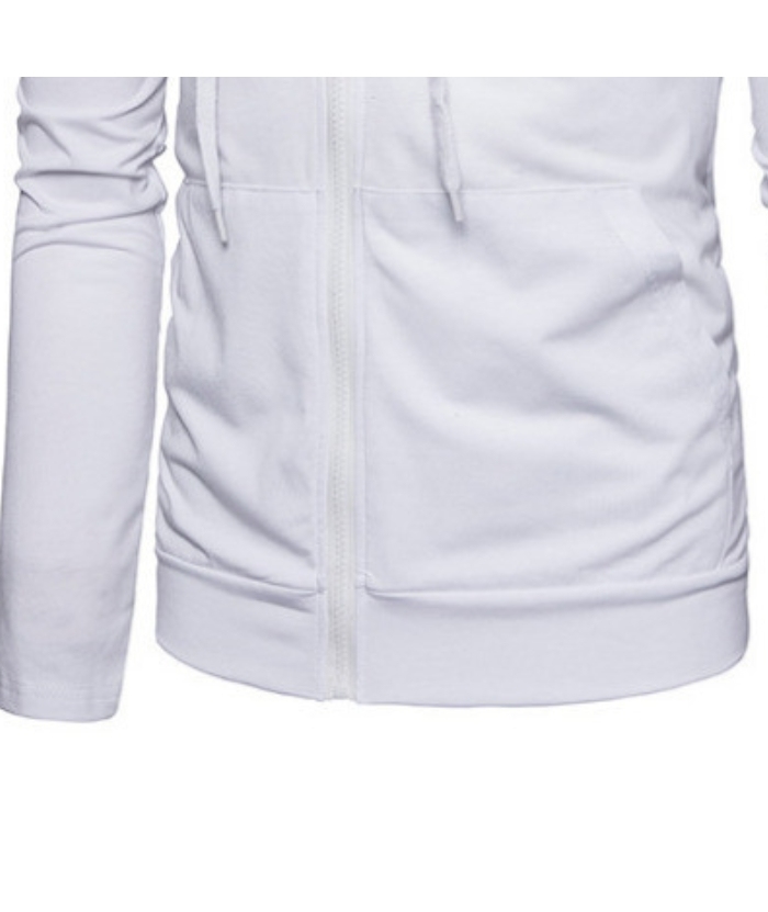 ZITY Men's Long Sleeve Solid Color Fleece Kangaroo Pocket Hoodie-DUMFH04879 | Zitysports