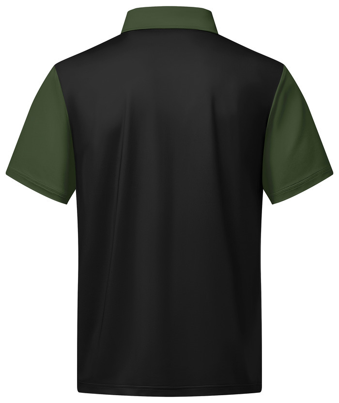 ZITY Men's Moisture Wicking Quick Dry Short Sleeve Print Golf Polo Shirt-APOH700045 | Zitysports