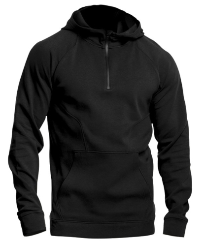 Men's Slim Fit Hiking Hoodie Long Sleeved Half Zip Block Jacket-DUMFH04892 | Zitysports