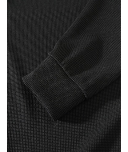 ZITY Men's Stand Collar Solid Color Long Sleeve Sweatshirt-DUMHD04896 | Zitysports