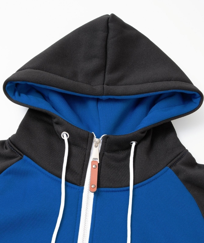 ZITY Men's Color Block with Pocket Zip Up Outdoor Hoodie-DUMFH04909|Zitysports