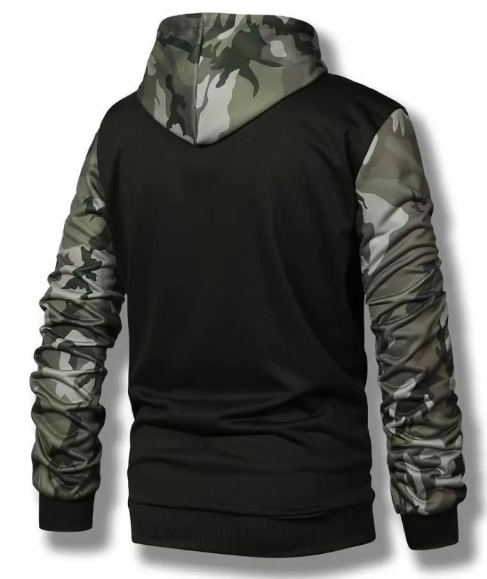 ZITY Men's Graphic Design With Kangaroo Pocket Hoodie-DUMHD04979|Zitysports