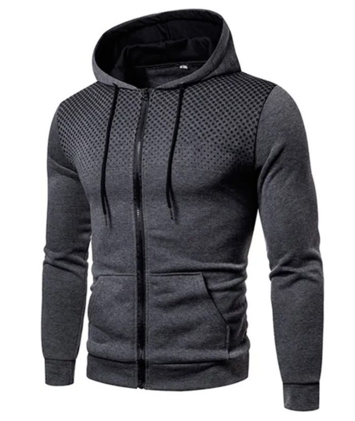 ZITY Men's Zip Up Lightweight Casual Long Sleeve Hoodie-DUMFH04881|Zitysports